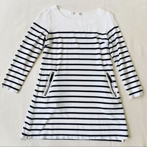 Womens Dress Short Mini Tunic Top Striped French Fashion Pullover Longsleeve S